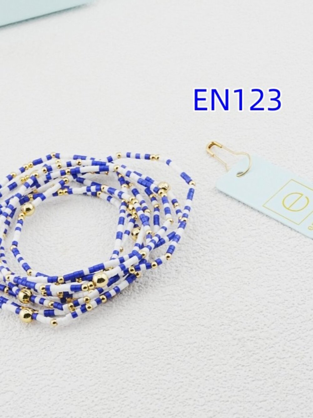 Enewton Purple & White Mixed Glass Bead Bracelet Set